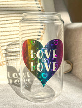 Load image into Gallery viewer, Love is Love Glass Cup - ARcontinuum
